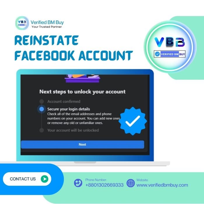 Buy reinstate Facebook account – recover disabled business, personal, or ads accounts securely