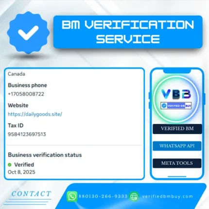 Professional BM Verification service to verify Facebook Business Manager accounts for high-limit advertising.