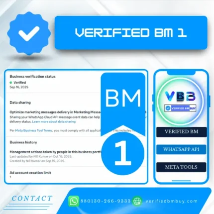 Buy Verified BM 1 (Meta Business Manager 1) - Document Verified Account