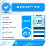 Buy Verified WhatsApp Business API limit 250 / daily, from VBB Store.